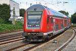 RE1 (RE4304)  Hanse-Express  von Rostock Hauptbahnhof rangiert am 2.9.2017 im Hamburger Hauptbahnhof in Richtung Norden.