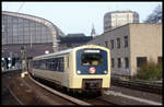 Hamburg HBF am 8.11.1998: 472028 als S 21 nach Bergedorf.