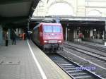 145-CL-001 der Ekotrans mit dem SDZ 29246 des Lausitzer Dampflokclubs von Cottbus nach Lbeck in Hamburg am 20.Dezember 2008.