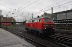 Hier 218 307-7, bei der Einfahrt am 11.10.2011 in Hamburg Hbf.