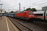 Hier 101 085-9 mit IC2071 von Hamburg-Altona nach Dresden Hbf., bei der Einfahrt am 4.10.2013 in Hamburg Hbf. 