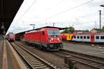 DB Cargo 187 105 am 19.06.18 in Hanau Hbf 