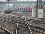 Weichenstraße am 04.10.16 in Hanau Hbf vom Bahnsteig aus fotografiert