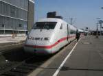 Hier 808 035-0  Grlitz  als ICE558 von Berlin Ostbahnhof nach Kln Hbf., dieser Zug stand am 7.4.2010 in Hannover Hbf.