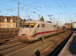 ICE  Bruchsal  (Tz 184, Triebkopf 401 084-9) erhlt Einfahrt in Hannover Hbf am 21.07.2013 // Patina, Dreck, Putzpotential