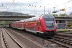 Nachschuss auf RE19511 welcher am 25.10.2017 den Hauptbahnhof Heidelberg in Richtung Bruchsal verlässt.