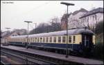 Begleitwagen des Royal Corps of Transport am 5.4.1989 im Bahnhof Helmstedt.