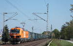 Am 25.04.2020 zog BBL 192 008 einen E-Wagen Ganzzug von Basel Bad Rbf nach Wanne-Eickel Wof, hier mit +21 in Langenfeld-Richrath.