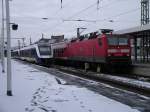 Zwei mal Br 648 der  eurobahn  und Br 143 mir einer Regionalbahn