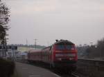 Abschiedsstimmung auf der Marschbahn im Dezember 2005.