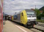 Der ALEX (Allgu-Express - Oberstdorf - Mnchen) kommt mit zwei Dispoloks nach Immenstadt und fhrt mit einer nach Mnchen weiter!  Im Zug is sogar Bewirtschaftung!