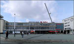 Ein Bahnhof der Fünfziger Jahre -    Die Architektur dieser Zeit hat durchaus ihren Reiz.