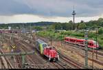 362 406-1 (DB V 60) DB rangiert mit einem 445 (Bombardier Twindexx Vario) von DB Regio Schleswig-Holstein (DB Regio Nord) in der Abstellgruppe von Kiel Hbf.