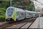 445 015-4 (Bombardier Twindexx Vario) von DB Regio Schleswig-Holstein (DB Regio Nord) mit dem Zugzielanzeiger  Nicht einsteigen  rangiert in Kiel Hbf auf Gleis 5.