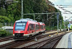 Nachschuss auf 648 350-6 (Alstom Coradia LINT 41) von DB Regio Schleswig-Holstein (DB Regio Nord) mit dem Zugzielanzeiger  Nicht einsteigen , der in Kiel Hbf rangiert.