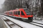 Hier 648 950-3 als RB75 (RB21267) von Rendsburg nach Kiel Hbf., bei der Einfahrt am 23.1.2016 in Kiel Hbf.