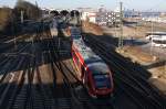 648 462-9 kam zusammen mit 648 837-2  Großenbrode  als RE83 (RE21620) aus Lübeck Hbf.