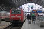 146 003-9 mit dem RE10127 nach Hamm in Kln Hbf 27.3.10