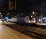 Am 2.1.16 kam die 1216 955  Roland  der WLC mit dem kurzem Rheingold Sonderzug von Pörtschach am Wörthersee in Köln Hbf an und rangierte einige Minuten nach der Ankunft ins Betriebswerk