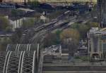 Blick auf den Bahnhof Köln-Deutz.