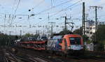 Am 11.10.2020 zog die Roco Werbelok 1116 199 von ÖBB den NJ420/40490 nach Düsseldorf Hbf durch Köln-Mülheim.