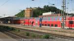 Koblenz Hbf im Hintergrund Fort Konstantin