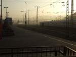 Impressionen vom Koblenzer Hbf.Das Bild habe ich gegen 15Uhr gemacht,auch wenn es spter scheint.20.12.07 