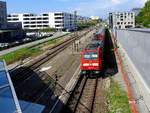 146 239-9 schiebt RE4718 in die Haltestelle Konstanz-Petershausen; 180907