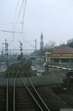 Die Nordausfahrt aus dem Bahnhof Konstanz am 18.