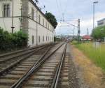 Blick in den Bf Konstanz, vom Fuweg aus fotografiert; 22.06.2010