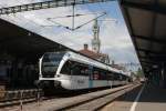 Thurbo  Regionalbahn, ET 760-4, im Hauptbahnhof Konstanz am 01.06.2014 abfahrbereit in die Schweiz nach Weinfelden.