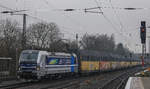 Am 09.01.2021 absolvierte 193 999 ihre erste Fahrt in ihrer neuen RTB Cargo Beklebung `GYÖR´, hier bei der durchfahrt des Bahnhofes Krefeld-Linn in richtung Krefeld-Uerdingen mit dem ARS