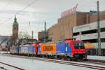 482 039-5 & 484 013 & Re 421 371-6 in Krefeld Hbf, am 14.02.2021.