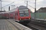 RE Nach Bielefeld Hbf, bei der Einfahrt in Lehrte, 31.01.2015.