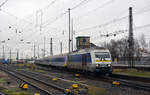 223 055 erreicht am 21.12.17 mit einem RE aus Chemnitz den Hauptbahnhof Leipzig.