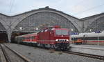 Leipzig Hbf 243 002-3 / 143 002-4 mit einem Sonderzug: Betriebsausflug von DB Regio von Leipzig nach Eisenach 11.01.2020