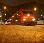 101 010-7 mit einem IC im HBF Leipzig 12.02.2010