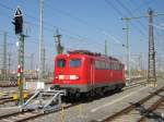 115 114-1 steht am 19.Mrz 2015 abgestellt im Leipziger Hbf.