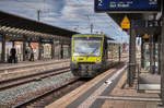 VT 650 723 fährt als ag 84584 (Bayreuth Hbf - Coburg - Bad Rodach) in den Bahnhof Lichtenfels ein.