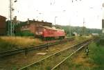 In Lietzow stand an einem Augustmorgen 1999 auf dem Bahnhof:232 633.