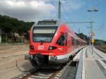 429 027 war am 26.Juli 2010 in Lietzow der Anschluzug nach Sassnitz.