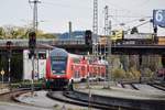 Einfahrt eines Nahverkehrszuges in Lindau (Steuerwagen), 12-10-2017