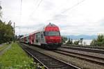 Nachschuss auf ÖBB-Steuerwagen 86-33 113-0, welcher am 12.08.2016 am Zugschluss vom REX (Feldkirch - Lindau Hbf) von 1016 004 hing und über den Bahndamm in Lindau in den Hauptbahnhof fuhr.