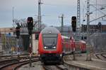 RE 4230 nach Stuttgart wird in Lindau bereitgestellt (28.01.2018).