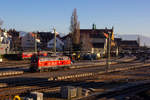 218 499-2 beim rangieren in Lindau Hbf.