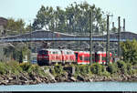 Nachschuss auf 218 476-0 und 218 ???, die in Lindau Hbf rangieren.