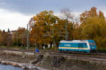 223 071-2 beim rangieren auf dem Bahndamm Lindau.