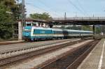 Einfahrt eines ALEX mit Diesellok 232 068 in Lindau Hbf.17.09.12