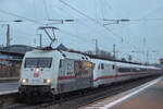 101 110, Lüneburg Hbf, 28.12.2021, Abschleppfahrt von 401 086 von kassel nach Hamburg.