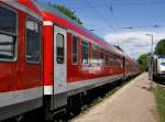 Der  neue  Fahrradwagen vom Typ Bduu der RBSH im Einsatz auf der Wendlandbahn (Lneburg-Dannenberg)am 16.05.2010 in Lneburg.